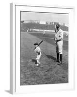 Babe Ruth and Mascot, 1922-null-Framed Photo