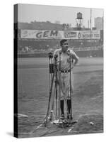 Babe Ruth at New York Yankees' 25th Anniversary-Cornell Capa-Stretched Canvas