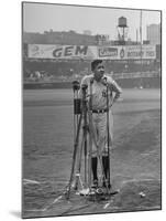 Babe Ruth at New York Yankees' 25th Anniversary-Cornell Capa-Mounted Premium Photographic Print