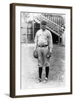 Babe Ruth Stands at Miami Field, March 16, 1920-null-Framed Photographic Print