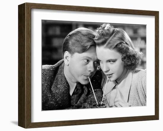 Babes in Arms, Mickey Rooney, Judy Garland, 1939-null-Framed Photo