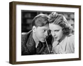 Babes in Arms, Mickey Rooney, Judy Garland, 1939-null-Framed Photo