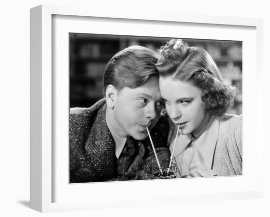 Babes in Arms, Mickey Rooney, Judy Garland, 1939-null-Framed Photo