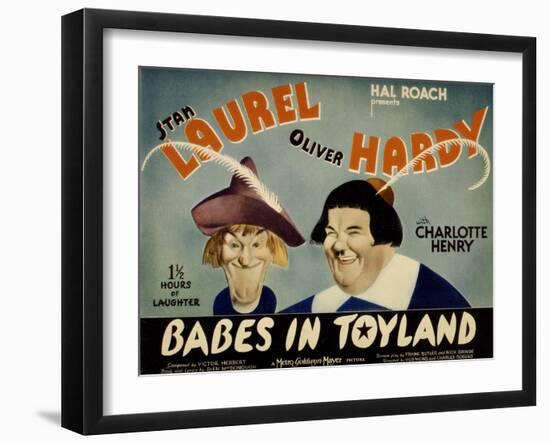 Babes in Toyland, Stan Laurel, Oliver Hardy, 1934-null-Framed Art Print