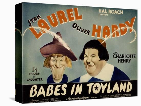 Babes in Toyland, Stan Laurel, Oliver Hardy, 1934-null-Stretched Canvas