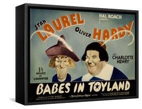 Babes in Toyland, Stan Laurel, Oliver Hardy, 1934-null-Framed Stretched Canvas