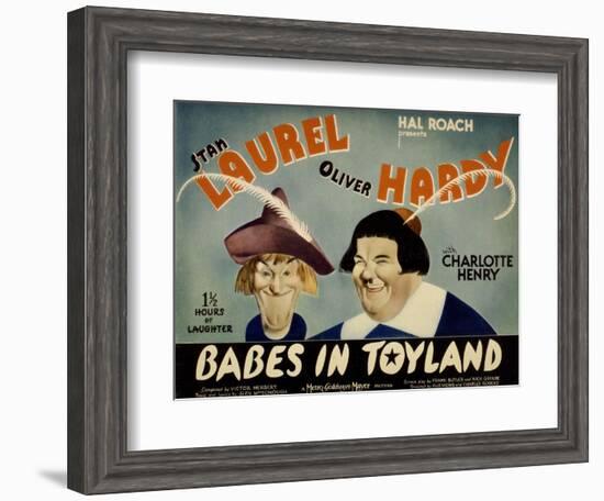 Babes in Toyland, Stan Laurel, Oliver Hardy, 1934-null-Framed Art Print