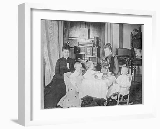 Babes of the White House, c.1889-Frances Benjamin Johnston-Framed Photographic Print