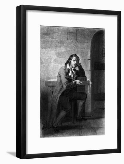 Babeuf in Prison-null-Framed Art Print