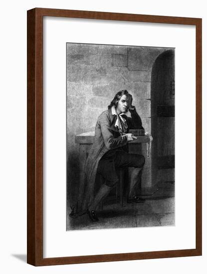 Babeuf in Prison-null-Framed Art Print