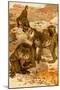 Baboon Family-F.W. Kuhnert-Mounted Art Print