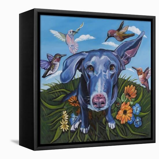 Babs n' Birds-Kathryn Wronski-Framed Stretched Canvas