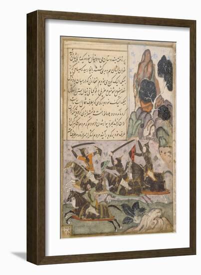 Babur Marches from Kabul to Hindustan-null-Framed Art Print