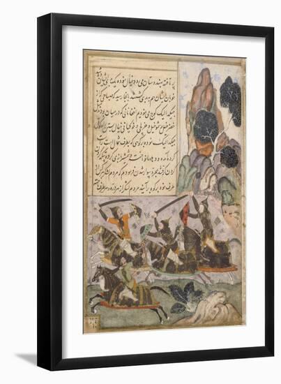 Babur Marches from Kabul to Hindustan-null-Framed Art Print