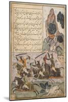 Babur Marches from Kabul to Hindustan-null-Mounted Art Print