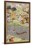 Babur Standing On the Banks Of the Ganges Where He Flung Himself When His Horse Lost Its Footing-Gwaliori Nand-Framed Giclee Print