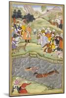 Babur Standing On the Banks Of the Ganges Where He Flung Himself When His Horse Lost Its Footing-Gwaliori Nand-Mounted Giclee Print