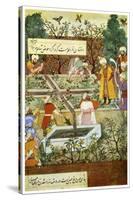 Babur Superintending in the Garden of Fidelity, 1508-Nanha Nanha-Stretched Canvas