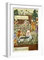 Babur Superintending in the Garden of Fidelity, 1508-Nanha Nanha-Framed Giclee Print