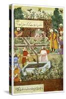 Babur Superintending in the Garden of Fidelity, 1508-Nanha Nanha-Stretched Canvas