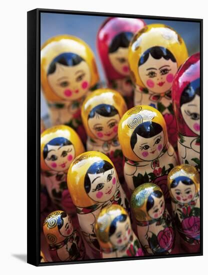 Babushka Dolls, Riga, Latvia, Baltic States, Europe-Yadid Levy-Framed Stretched Canvas