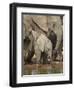 Baby African Elephant (Loxodonta Africana) Drinking-James Hager-Framed Photographic Print