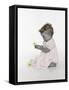 Baby Angel Portrait-Nora Hernandez-Framed Stretched Canvas