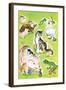 Baby Animal Puzzles - Jack & Jill-Irma Wilde-Framed Giclee Print