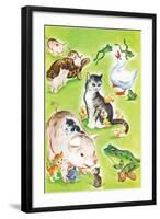 Baby Animal Puzzles - Jack & Jill-Irma Wilde-Framed Giclee Print