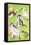 Baby Animal Puzzles - Jack & Jill-Irma Wilde-Framed Stretched Canvas