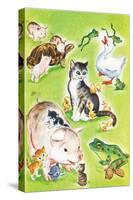 Baby Animal Puzzles - Jack & Jill-Irma Wilde-Stretched Canvas