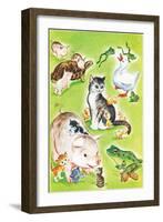 Baby Animal Puzzles - Jack & Jill-Irma Wilde-Framed Giclee Print