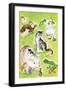 Baby Animal Puzzles - Jack & Jill-Irma Wilde-Framed Giclee Print