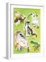 Baby Animal Puzzles - Jack & Jill-Irma Wilde-Framed Giclee Print