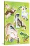 Baby Animal Puzzles - Jack & Jill-Irma Wilde-Stretched Canvas