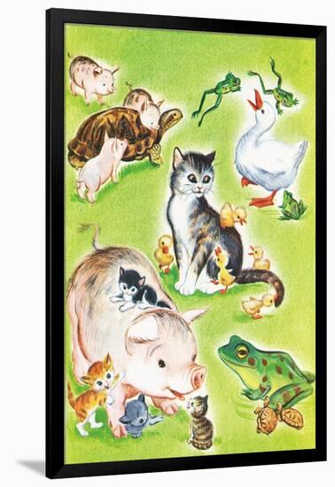 Baby Animal Puzzles - Jack & Jill-Irma Wilde-Framed Giclee Print