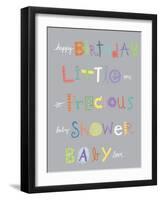 Baby Animals (Extra Words)-Holli Conger-Framed Giclee Print