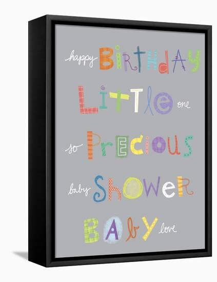 Baby Animals (Extra Words)-Holli Conger-Framed Stretched Canvas