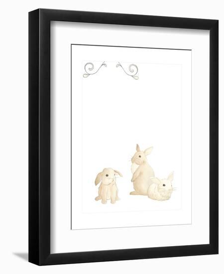 Baby Animals I-June Erica Vess-Framed Art Print