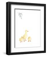 Baby Animals III-June Erica Vess-Framed Art Print