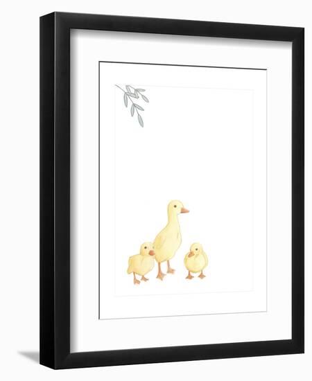 Baby Animals III-June Erica Vess-Framed Art Print