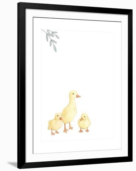 Baby Animals III-June Erica Vess-Framed Art Print