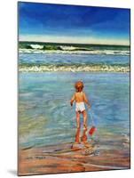 "Baby at the Beach," July 23, 1949-Austin Briggs-Mounted Giclee Print