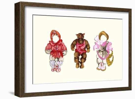 Baby Bear Paper Doll-Zelda Fitzgerald-Framed Art Print