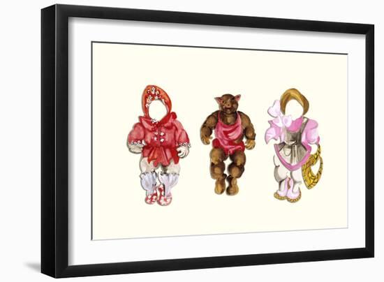 Baby Bear Paper Doll-Zelda Fitzgerald-Framed Art Print