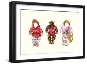 Baby Bear Paper Doll-Zelda Fitzgerald-Framed Art Print