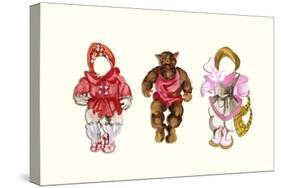 Baby Bear Paper Doll-Zelda Fitzgerald-Stretched Canvas