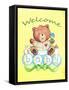 Baby Bear Welcome-Melinda Hipsher-Framed Stretched Canvas