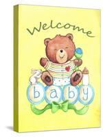 Baby Bear Welcome-Melinda Hipsher-Stretched Canvas