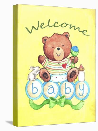 Baby Bear Welcome-Melinda Hipsher-Stretched Canvas